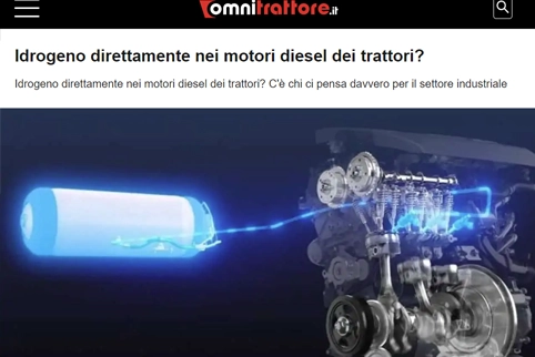 Omnitrattore (IT): Hydrogen directly in tractor diesel engines?