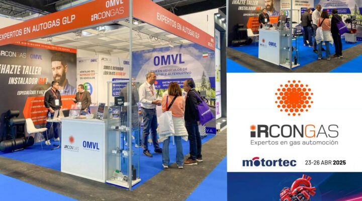 collage of 4 images from the motortech event in Madrid