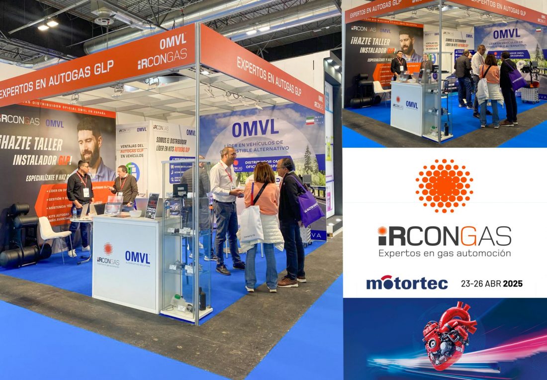 collage of 4 images from the motortech event in Madrid